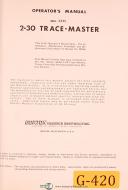 Gorton-Gorton 2-30 No. 3335 Trace-Master, Milling Machine, Operator Manual 1953-2-30-3335-Trace-Master-01